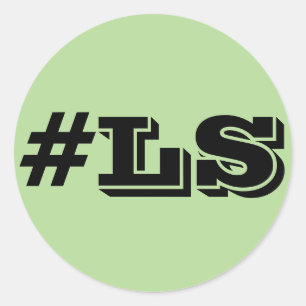 Rond Sticker Hastag LS