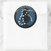 Rond Sticker haut-parleur LCA2012 avec texte (Sac)