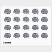 Rond sticker Havana Cuba Graffitti (Feuille)