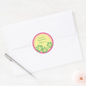Rond Sticker hawaïen Hibiscus (Enveloppe)