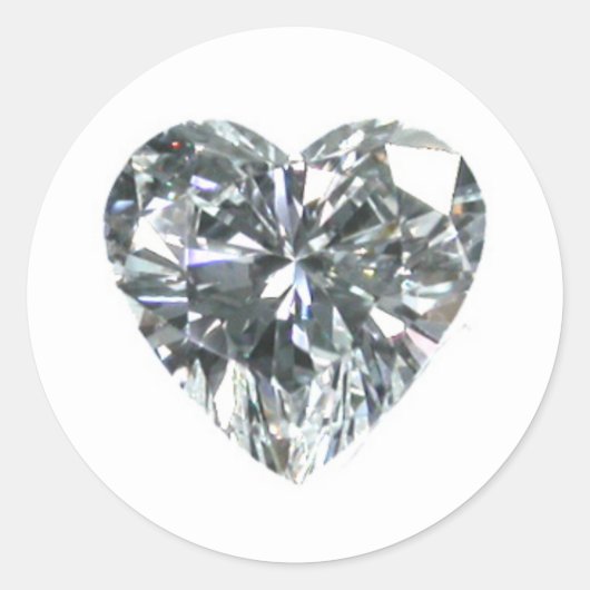 Rond Sticker Heart Diamond (Devant)