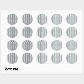 Rond Sticker Heart Diamond (Feuille)