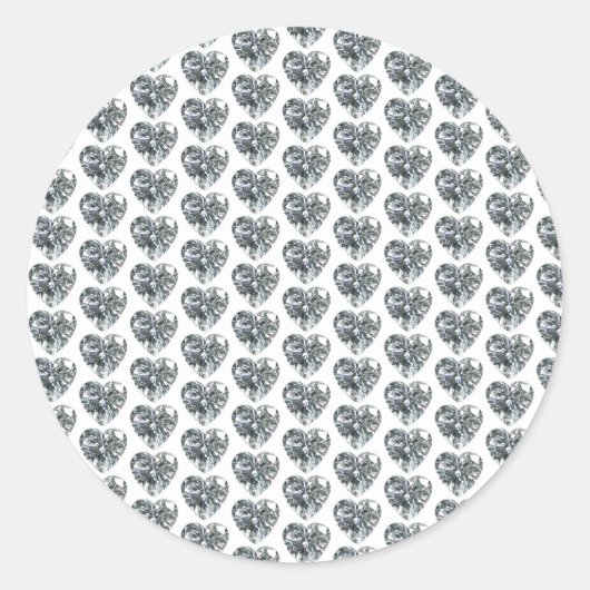 Rond Sticker Heart Diamond (Devant)
