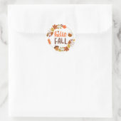 Rond sticker Hello Fall (Sac)