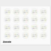 Rond Sticker Hip Hooray - Lime (Feuille)