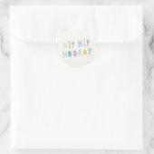Rond Sticker Hip Hooray - Lime (Sac)