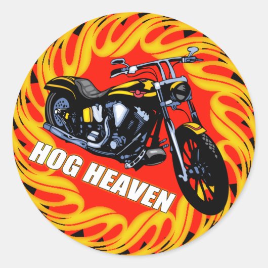 Rond Sticker Hog Heaven (Devant)
