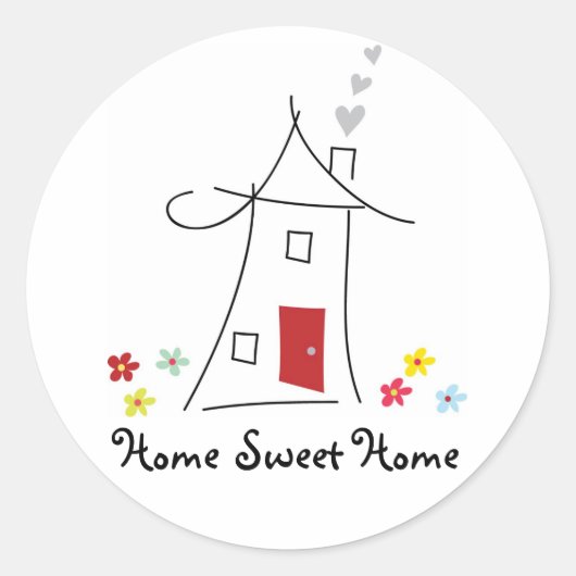 Rond Sticker Home Sweet (Devant)