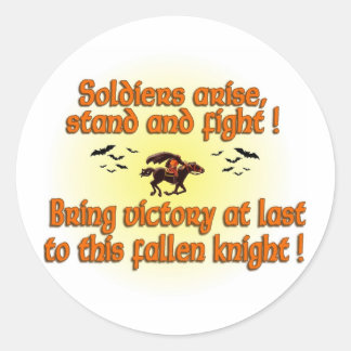 Rond Sticker Horseman sans tête
