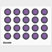 Rond Sticker Hot Snowflake (Feuille)