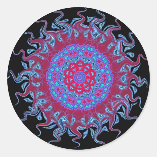 Rond Sticker Hot Snowflake (Devant)