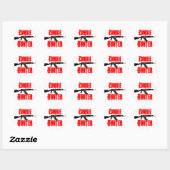 Rond Sticker Hunter Zombie (Feuille)