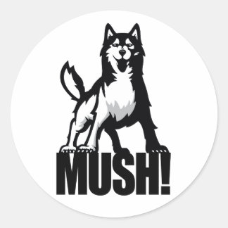 Rond Sticker Husky Mush