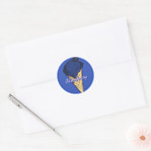 Rond Sticker Icecream Blueberry (Enveloppe)