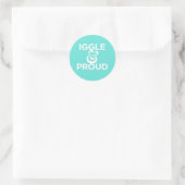 Rond Sticker "Iggle & Proud" (Sac)