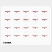 Rond Sticker inarrêtable (Feuille)