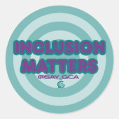 Rond Sticker Inclusion Matters (Devant)