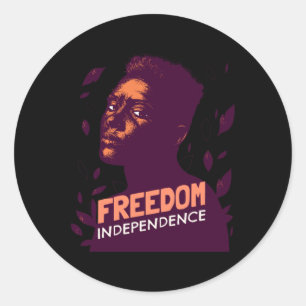 Rond Sticker Indépendance Et Liberté