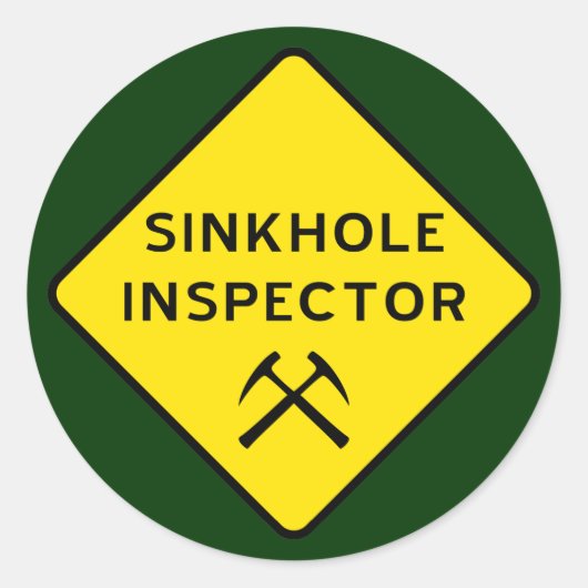 Rond Sticker Inspecteur Scinkhole (Devant)