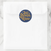 Rond Sticker Inspirationnel Jai Shree Ram - Carry Divin (Sac)