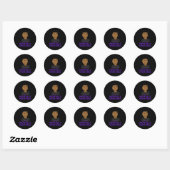 Rond Sticker instable mental (Feuille)