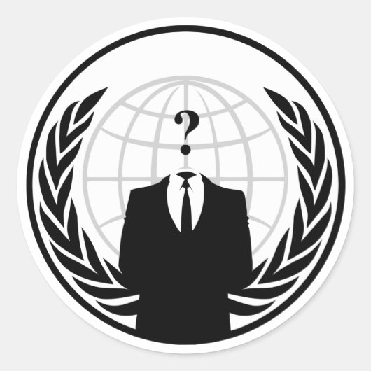 Rond Sticker international anonyme (Devant)