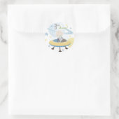 Rond Sticker Invitation Space Baby (Sac)