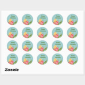 Rond Sticker Iris Anniversaire (Feuille)