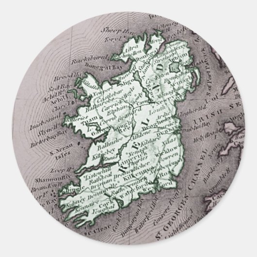Rond sticker irlandais (Devant)