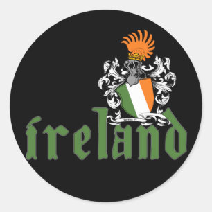 Rond Sticker Irlande Shield