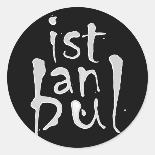 Rond Sticker ISTANBUL (Devant)
