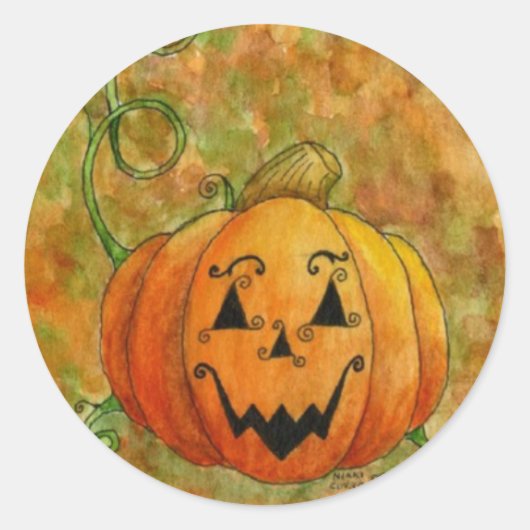 Rond Sticker Jack O'Lantern (Devant)