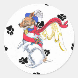 Rond Sticker Jack Russell des Anges de Gulliver