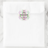 Rond Sticker Jacquard Mardi Gras (Sac)