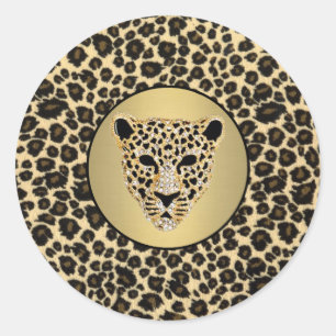 Rond Sticker Jaguar revêtu de diamants