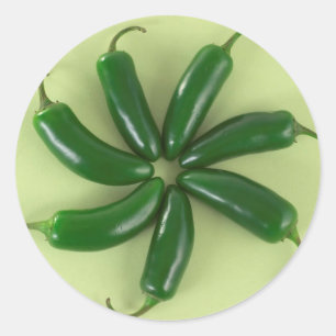 Rond Sticker Jalapeno Swirl