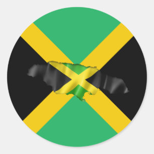 Rond Sticker jamaïcain
