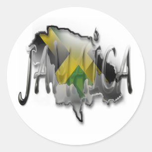 Rond Sticker jamaïcain