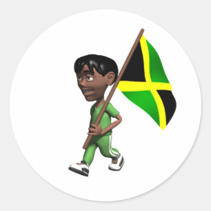 Rond Sticker jamaïcain