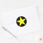 Rond Sticker Jammer Star Jaune (Enveloppe)
