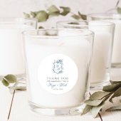 Rond Sticker Jardin Français Bleu VICTORIA