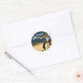 Rond Sticker Jazz Player (Enveloppe)