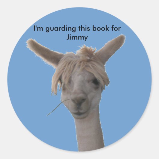 Rond Sticker - Je garde ce livre ... (Devant)