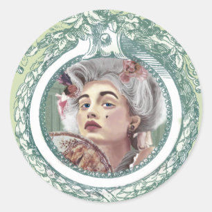 Rond sticker Je Ne Regrette Rien Round