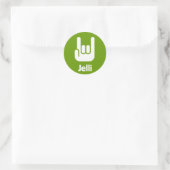 Rond Sticker Jelli - Mains Rocheuses (Sac)