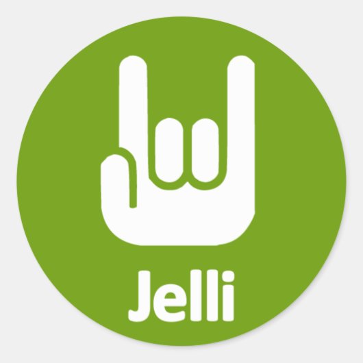 Rond Sticker Jelli - Mains Rocheuses (Devant)