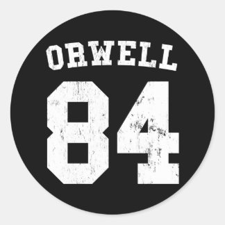Rond Sticker Jersey George Orwell 1984