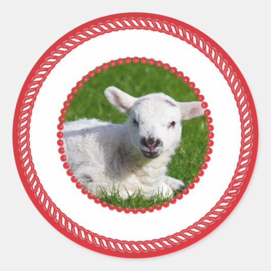 Rond Sticker Jesse Tree Lamb (Devant)