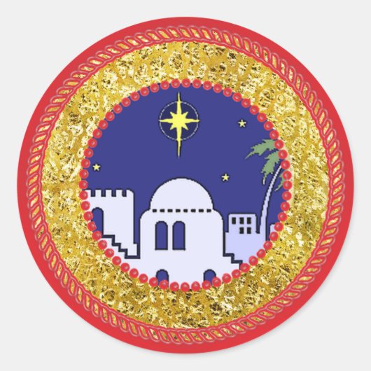 Rond Sticker Jesse Tree Town of Bethlehem #2 (Devant)