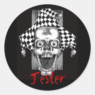 Rond Sticker Jester Mort.
